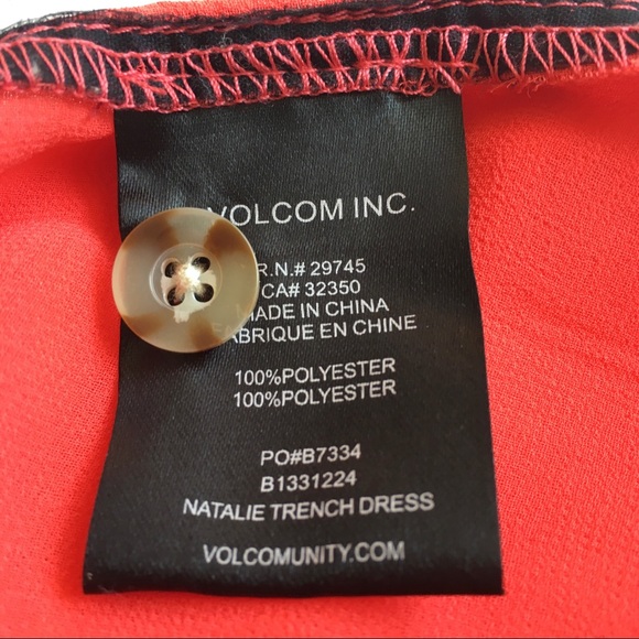 VOLCOM Natalie Suarez trench dress in medium - Picture 13 of 14